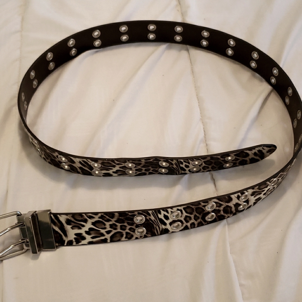 Reversible Animal Print Belt